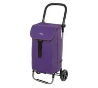 Carlett - Lite Style LETT201-L4 | Leichter und Faltbarer Einkaufswagen | Supermarktwagen | XL-Kapazität von 60 l | Verstellbarer Lenker | Kompaktes Design | Violett