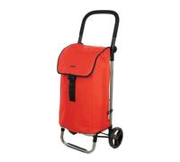 Carlett - Lite Style Lett201| Leichter und Faltbarer Einkaufswagen | Supermarktwagen | XL-Kapazität von 60 l | Verstellbarer Lenker | Kompaktes Design | Rot