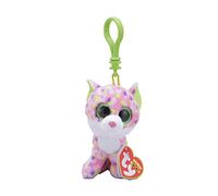 Carletto Ty 36634 - Sophie Clip Katze mit Glitzeraugen Glubschi's Beanie Boo's, 8.5 cm, pink