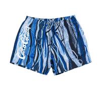 Carlo Colucci - Allover Badeshorts - Shorts-Badehose S blau