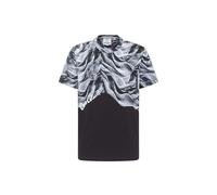 Carlo Colucci T-Shirt mit Muster in Schwarz, Größe XXL