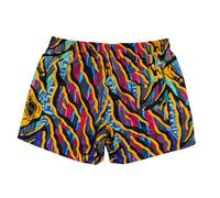 Carlo Colucci - Badeshorts mit Strickmusterdruck - Shorts-Badehose S mehrfarbig