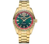 Carlo Colucci CC305-1 Herrenuhr Goldfarben Edelstahl Grün Saphirglas Quarz 10 ATM 42,5 mm