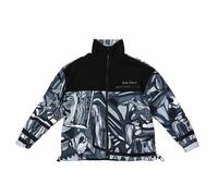 Carlo Colucci - Fleece Wendejacke - Jacke-Fleece S schwarz weiß