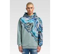 Carlo Colucci Hoodie ohne Reißverschluss Herren petrol, M