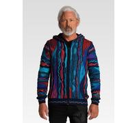 Carlo Colucci Kapuzenstrickjacke Herren blau, S