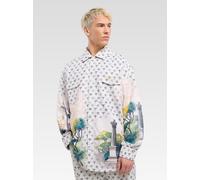 Carlo Colucci Langarmhemd Herren Regular Fit weiß, L