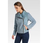 Carlo Colucci Lederjacke Damen blau, 44