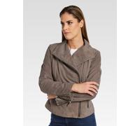 Carlo Colucci Lederjacke Damen grau, 38