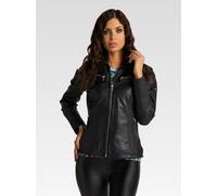 Carlo Colucci Lederjacke Damen schwarz, 38