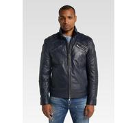 Carlo Colucci Lederjacke Herren blau, M