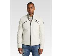 Carlo Colucci Lederjacke Herren weiß, M