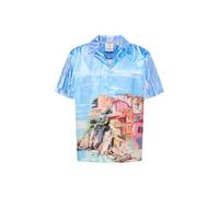 Carlo Colucci - Oversize Hemd - Casa Colucci - T-Shirt-kurzarm S blau