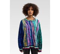 Carlo Colucci Rundhalspullover Damen blau, 40