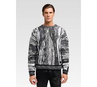 Carlo Colucci Rundhalspullover Herren anthrazit, L