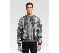 Carlo Colucci Rundhalspullover Herren anthrazit, XXXL