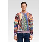 Carlo Colucci Rundhalspullover Herren orange, S