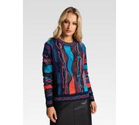 Carlo Colucci Strickpullover Damen blau, 40