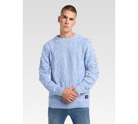 Carlo Colucci Strickpullover Herren blau, XXL