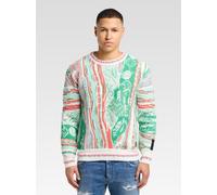 Carlo Colucci Strickpullover Herren grün, XXL