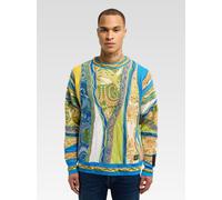 Carlo Colucci Strickpullover Herren petrol, XXXL