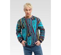 Carlo Colucci Strickpullover Herren türkis, XXL