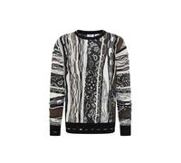 Carlo Colucci - Strickpullover - Sweatshirt-Strick S schwarz / grau