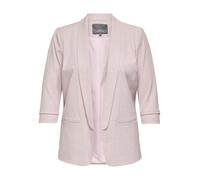 Kurzblazer ONLY CARMAKOMA "CARELLY 3/4 LIFE BLAZER WVN", Damen, Gr. 46, burnished lila detail:melange, Web, Obermaterial: 95% Polyester, 5% Elasthan, meliert, regular fit, V-Ausschnitt, Blazer Kurzbla