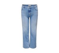 Weite Jeans ONLY CARMAKOMA "CARWILLY HW WIDE DNM TAI006" Gr. 42, Länge 32, blau (light blue denim) Damen Jeans Weite (43801202-42)