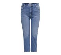 CARMAKOMA Female Straight-Fit Jeans CAREMILY Hohe Taille Gerade geschnitten Knöchellang Jeans