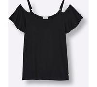 Sheego Carmenshirt mit fixierten Trägern 48/50 schwarz