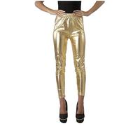 Carnavalife Leggings für Damen, lang, glänzend, elastisch, stylish, Sport-Leggings, Metallic-Effekt, hoher unisex, Frauen-Leggings, schlicht, matt, ohne Glanz, für Yoga und