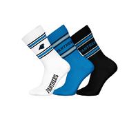 NFL Unisex Socken, 3er Pack - NFL Teams, 3Pack Crew Socks, Football, Logo, Baumwollmischung Carolina Panthers 39-42