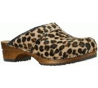 Caroline Clogs Open leopard Mittel - Sanita 42.0