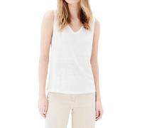 Caroll Damen 241t-trym Tanktop aus Leinen, Elfenbein, Small