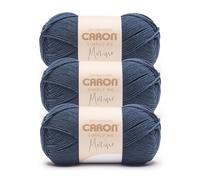 Caron Simply Me Merino Deep Water Heather Garn, 3 Stück, 100 g, 50% Acryl, 50% Merinowolle, #3 DK (hell), 215 Meter - Stricken/Häkeln