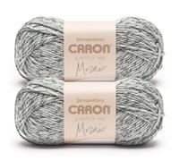 Caron Simply Me Mosaik-Garn mit Nachthimmel-Motiv, 62% Acryl, 20% Nylon, 18% Wolle, Nr. 5 sperrig, 170 m, 2 Stück