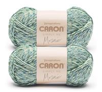 Caron Simply Me Mosaik-Grasgarn, 2 Stück, 140 g, 62% Acryl, 20% Nylon, 18% Wolle, #5 sperrig, 170 Meter - Stricken/Häkeln