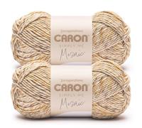 Caron Simply Me Mosaik-Strandgarn, 2 Stück, 140 g, 62% Acryl, 20% Nylon, 18% Wolle, #5 sperrig, 170 m