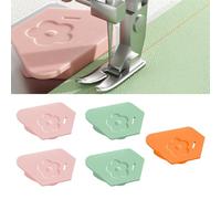 Carreneu 5 Stück Magnetische Nahtführung für Nähmaschinen Magnetic Seam Guide Saumhilfe Nahtführung Silikon-Magnet Abnehmbar Multifunktionspolygon Nähmaschinen Zubehör (Grün/Rosa/Orange)