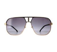 Carrera 1062/S SAO 9O mattschwarze und goldfarbene Sonnenbrille mit grauem Farbverlauf Einheitsgröße