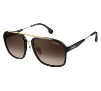 Carrera Sonnenbrille 133/S Unisex Schwarz/Gold Braun getönt 57/19/140 2M2/HA