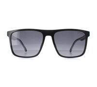 Carrera 8064/S 80S 9O schwarz-weiÃŸe Sonnenbrille mit dunkelgrauem Farbverlauf Einheitsgröße