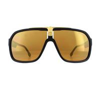 Carrera Aviator Herren Schwarz Gold Gold Spiegel Sonnenbrille Einheitsgröße