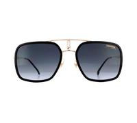 Carrera Aviator Mens Gold Schwarz Dunkel Grau Gradient Sonnenbrille Einheitsgröße