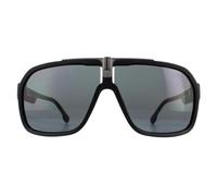 Carrera Aviator Mens Matte Schwarz Grau Sonnenbrille Einheitsgröße