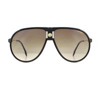 Carrera Aviator Mens Schwarz Braun Gradient Sonnenbrille Einheitsgröße