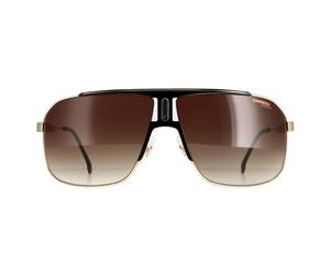 Carrera Rectangle Herren Schwarz Gold Braun Gradient 1043/S Einheitsgröße