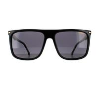 Carrera Rectangle Mens Schwarz Gold Grau Sonnenbrille Einheitsgröße