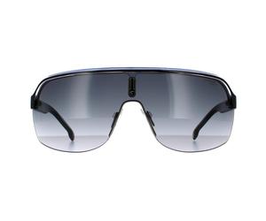 Carrera Shield Unisex Schwarz Kristall Weiß Blau Dunkelgrau Gradient Sonnenbrille Einheitsgröße